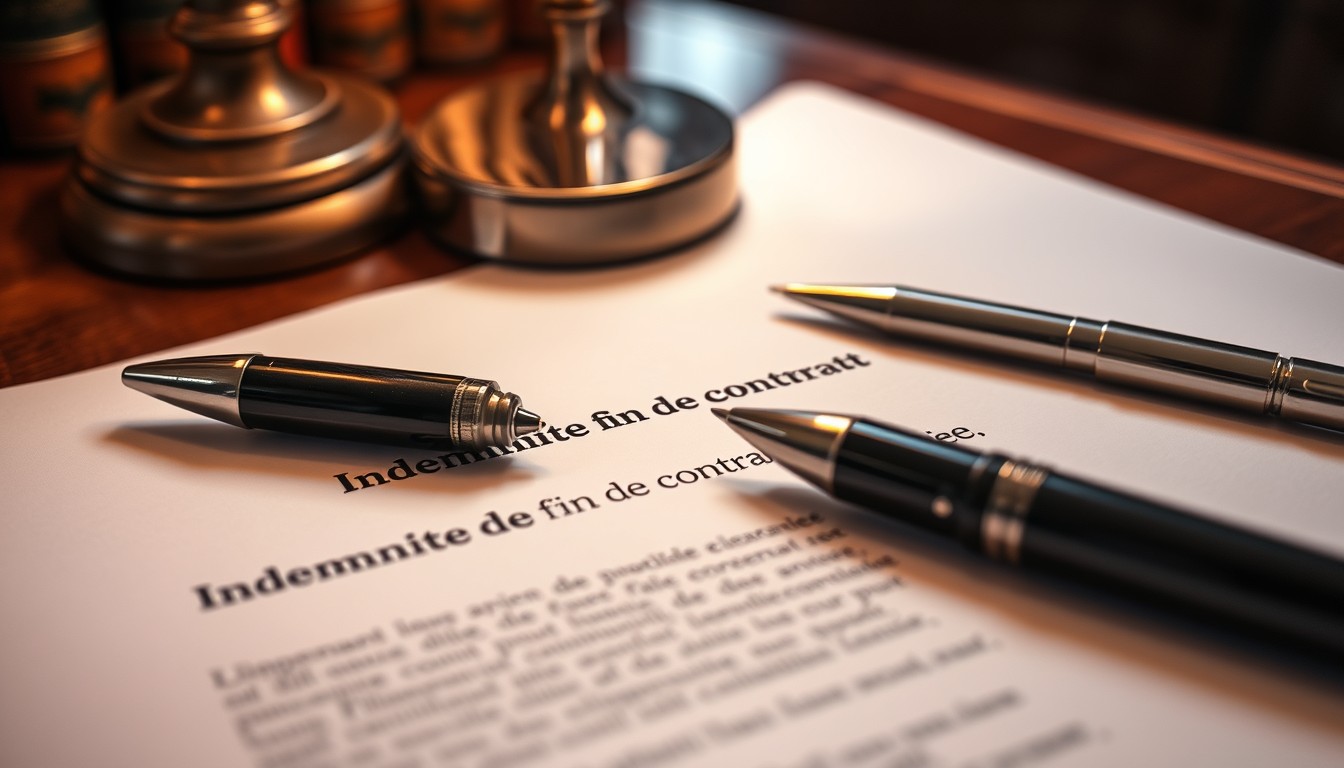 Indemnité fin de contrat cdd calcul aspects juridiques à connaître